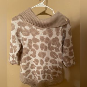 89th and Madison animal print sweater.